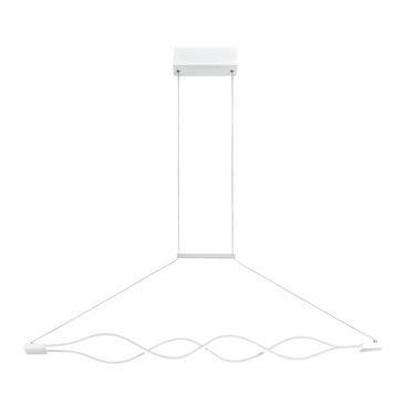 White Aluminium and Plastic LED Pendant PEN732